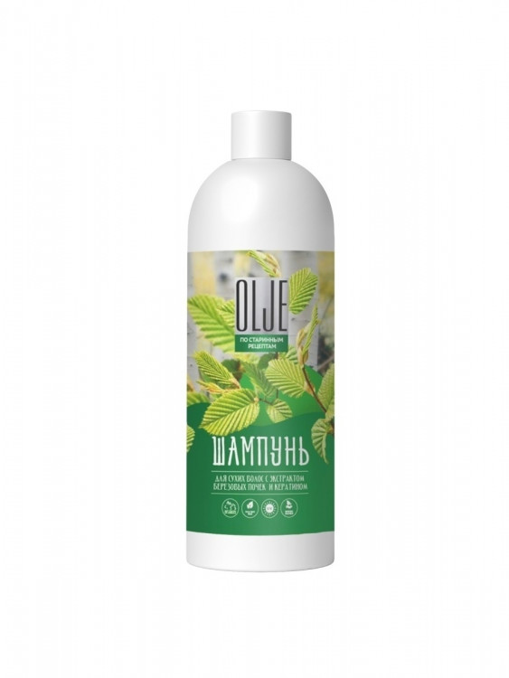 OLJE Натуральный шампунь для сухих волос с экстрактом березовых почек и кератином 1000 мл в Кемерово