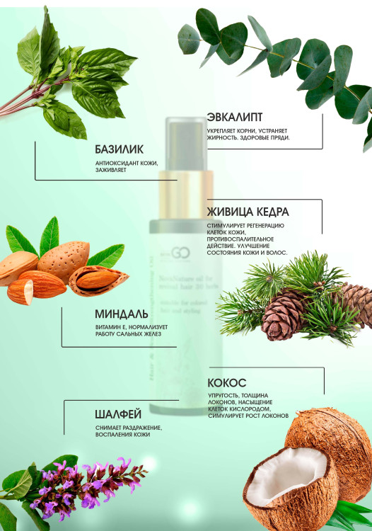 Натуральное масло для волос NovaNature oil for revival hair 30 herbs Dctr.Go Healing Systems 110 мл в Кемерово