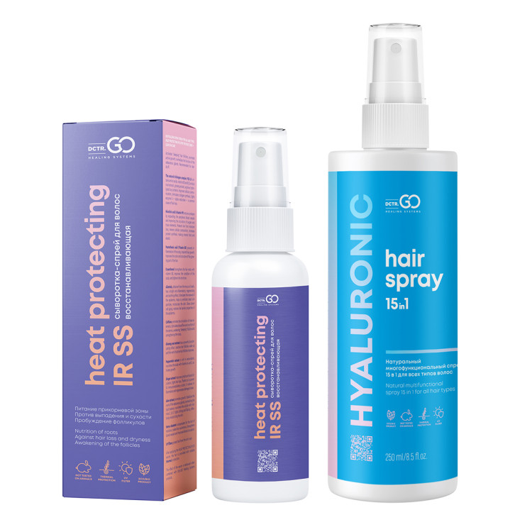 Dctr.Go Набор Спрей для волос 15в1 250 мл + сыворотка для роста волос 100 мл в Кемерово